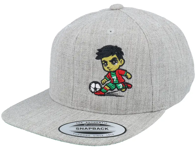 Kiddo Cap Kids Little Football Player Heather Grey Snapback online