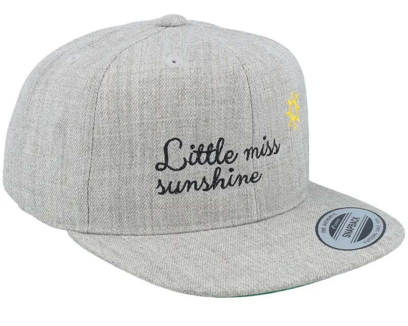 Kiddo Cap Kids Little Miss Sunshine Heather Grey Snapback online