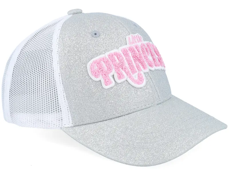 Kiddo Cap Kids Little Princess Chenille Silver Glitter/White Trucker online