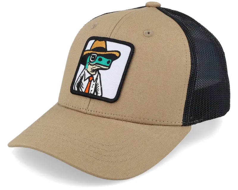 Kiddo Cap Kids Lizard With Hat Patch Caramel/Black Trucker online