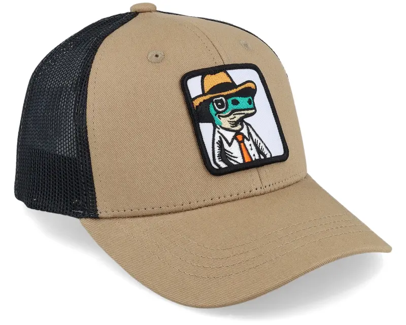 Kiddo Cap Kids Lizard With Hat Patch Caramel/Black Trucker online