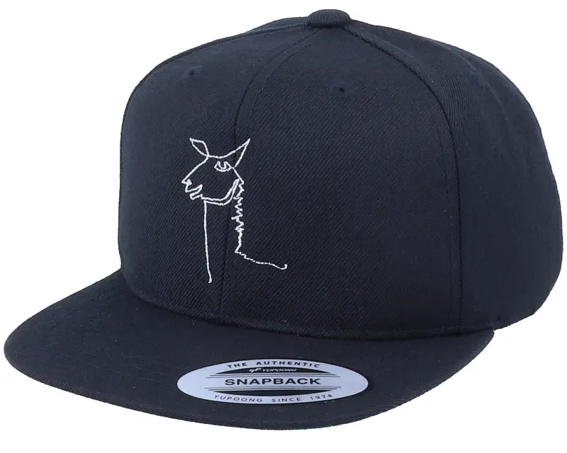Kiddo Cap Kids Lllama One Line Black Snapback online
