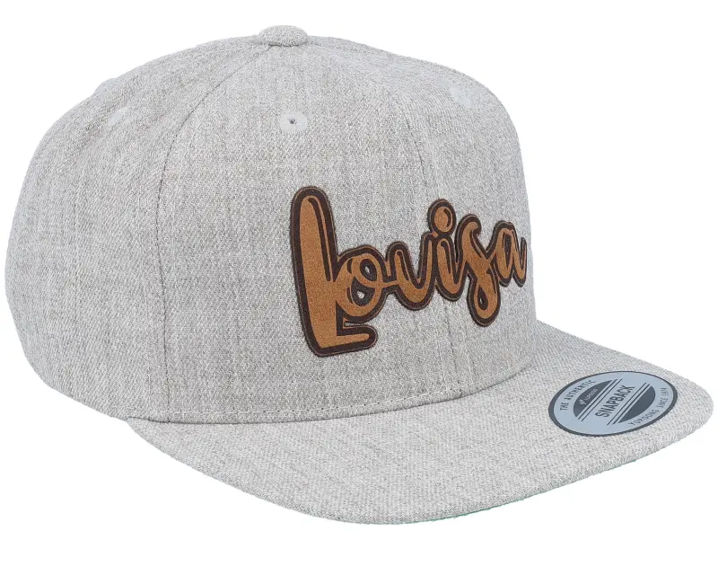 Kiddo Cap Kids Lovisa Engraved Patch Heather Grey Snapback online