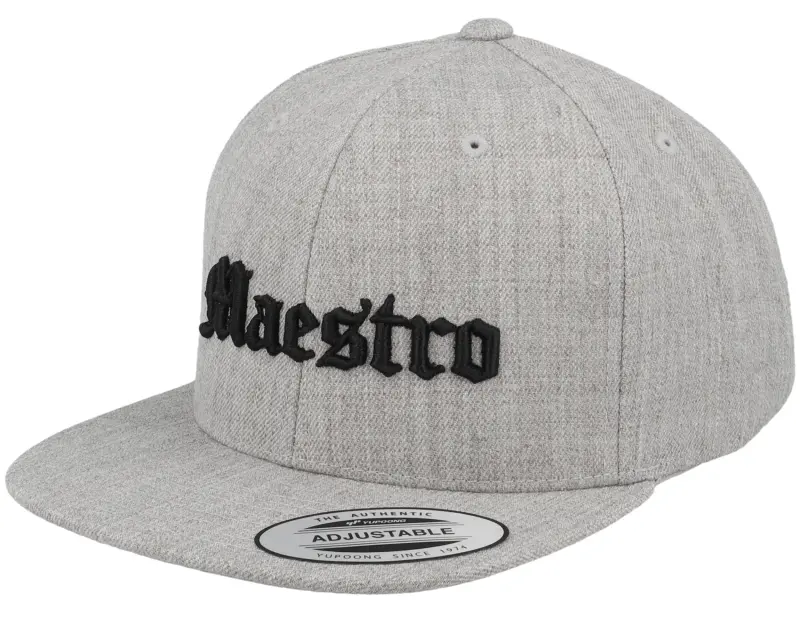 Kiddo Cap Kids Maestro Old English 3d Heather Grey Snapback online