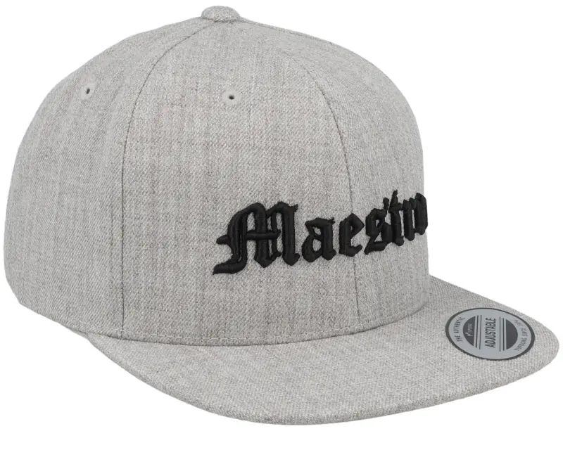 Kiddo Cap Kids Maestro Old English 3d Heather Grey Snapback online