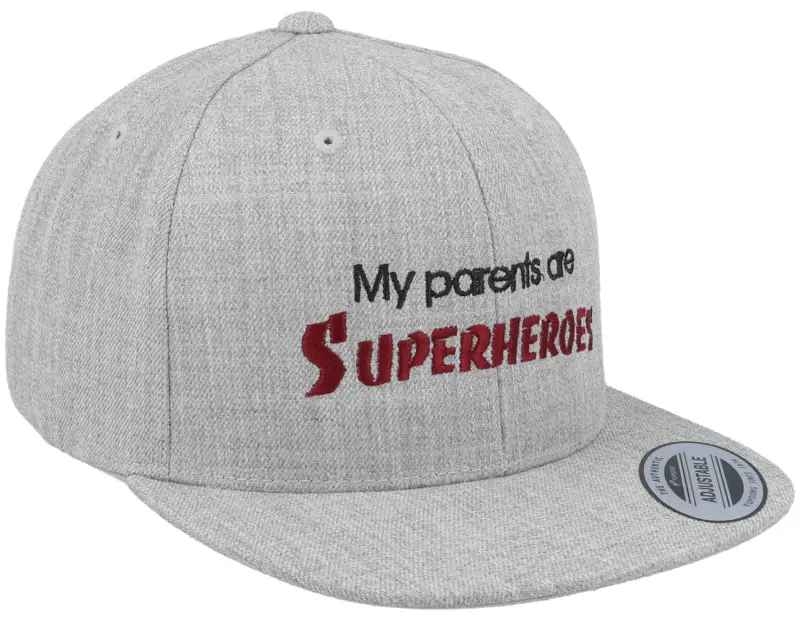 Kiddo Cap Kids My Parents Are Superheroes Grey Snapback online