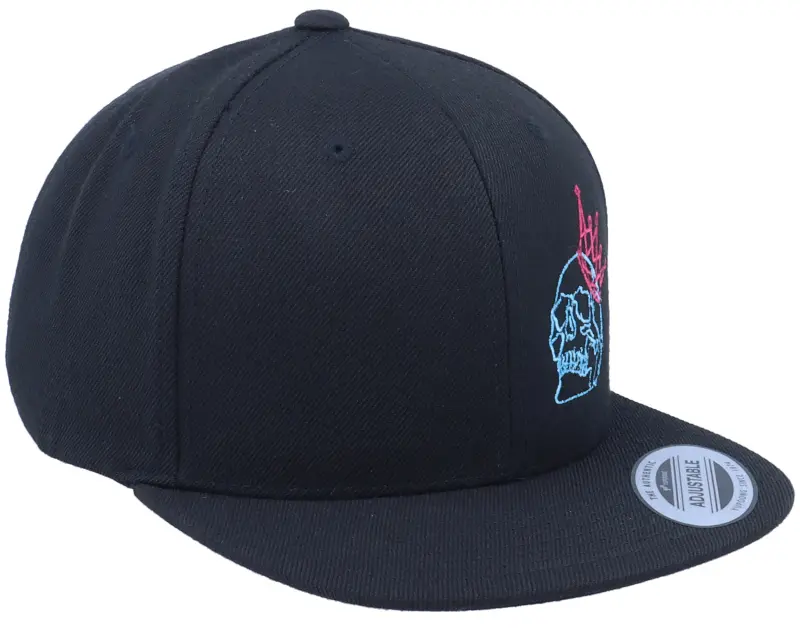 Kiddo Cap Kids Neon Summer Skull Crown Black Snapback online