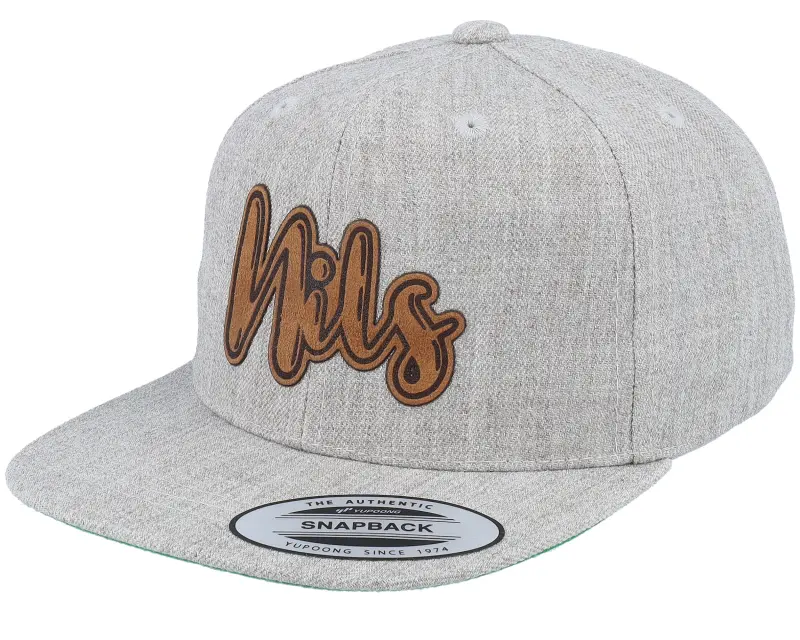 Kiddo Cap Kids Nils Engraved Patch Heather Grey Snapback online