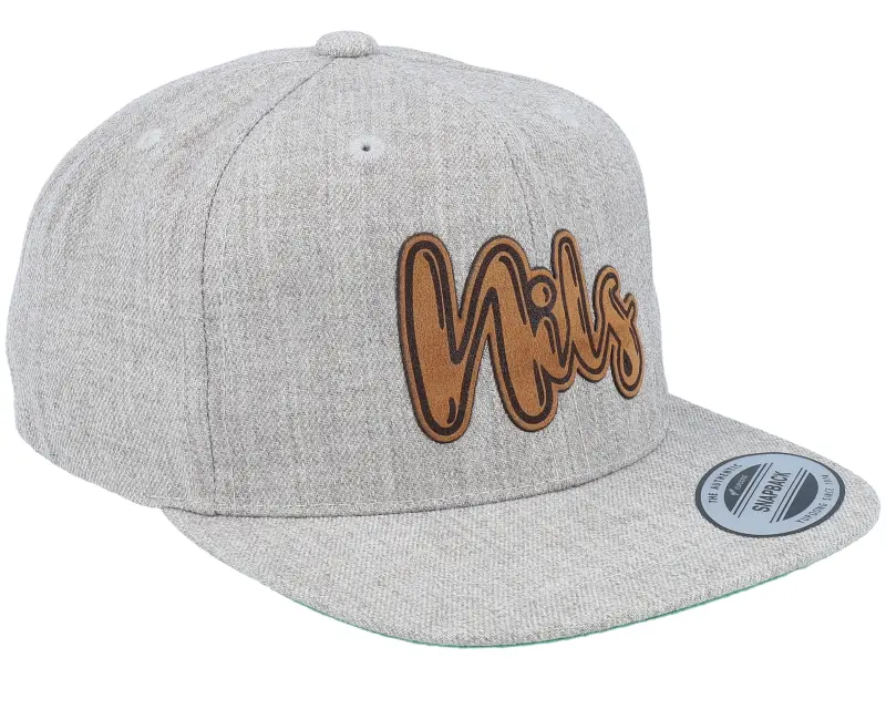 Kiddo Cap Kids Nils Engraved Patch Heather Grey Snapback online