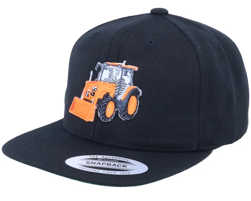 Kiddo Cap Kids Orange Tractor Black Snapback online