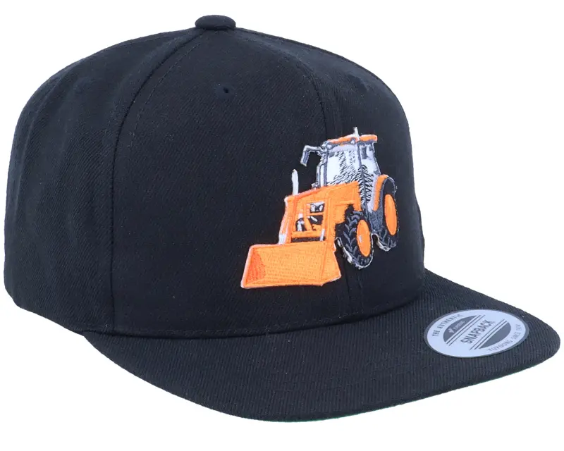 Kiddo Cap Kids Orange Tractor Black Snapback online