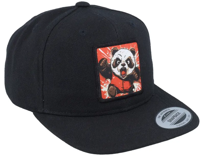 Kiddo Cap Kids Panda Action Patch Black Snapback online