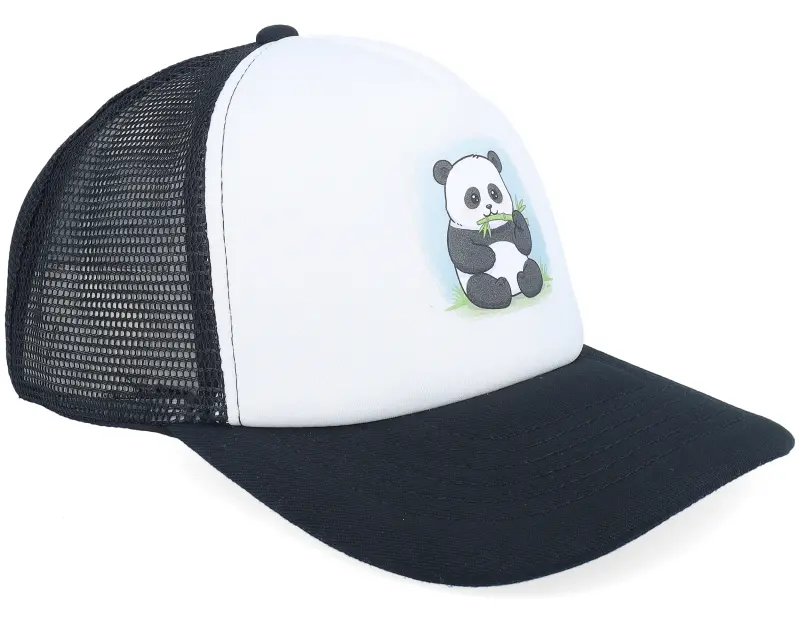 Kiddo Cap Kids Panda Bear Black/White Vintage Foam Trucker online