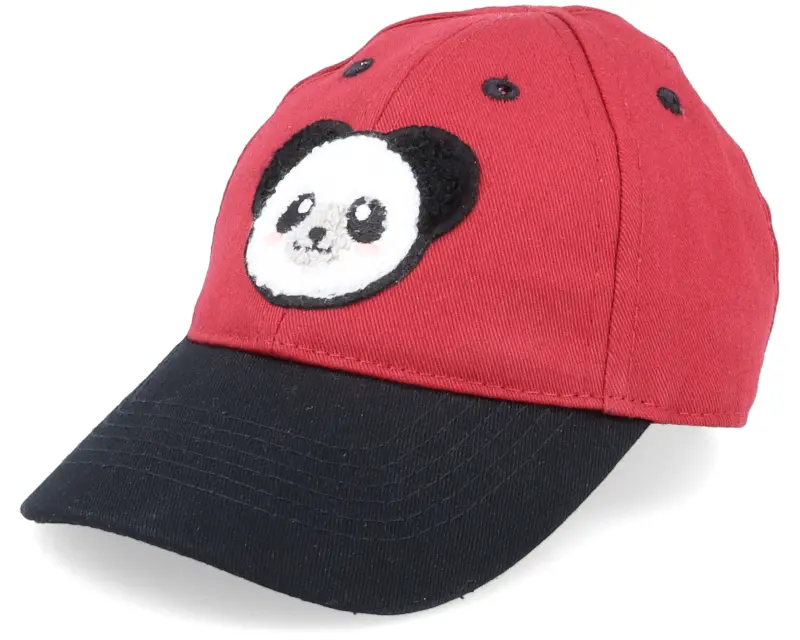 Kiddo Cap Kids Panda Chenille Patch Red/Black Adjustable online