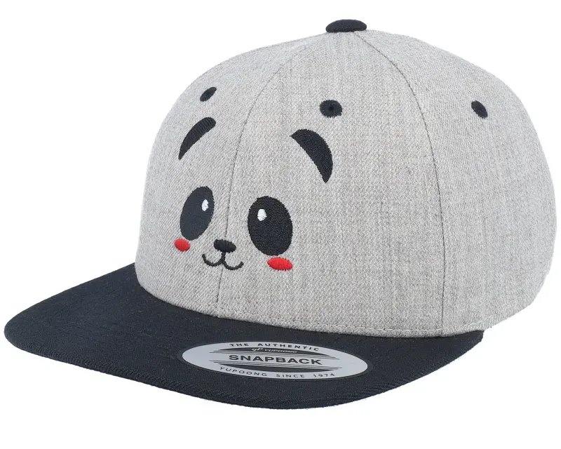 Kiddo Cap Kids Panda Heather Grey/Black Snapback online