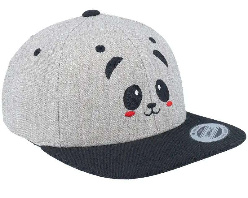 Kiddo Cap Kids Panda Heather Grey/Black Snapback online