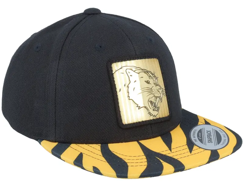Kiddo Cap Kids Panther Gold Patch Black/Tiger Snapback online