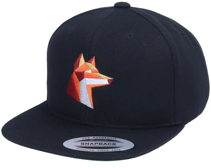 Kiddo Cap Kids Paper Fox Black Snapback online
