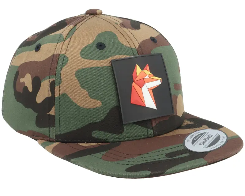 Kiddo Cap Kids Paper Fox Patch Camo Snapback online
