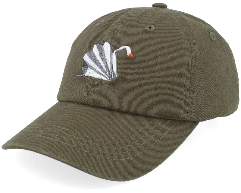 Kiddo Cap Kids Paper Swan Olive Washed Dad Cap online