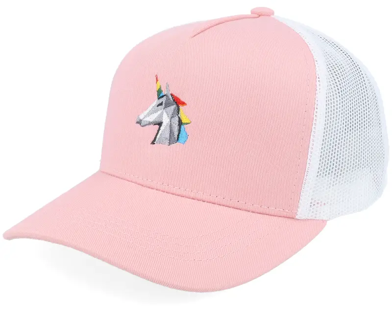 Kiddo Cap Kids Paper Unicorn Head Pink/White A-frame Trucker online