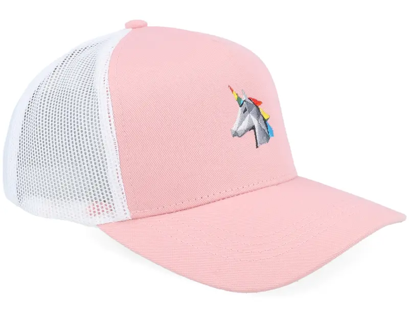 Kiddo Cap Kids Paper Unicorn Head Pink/White A-frame Trucker online