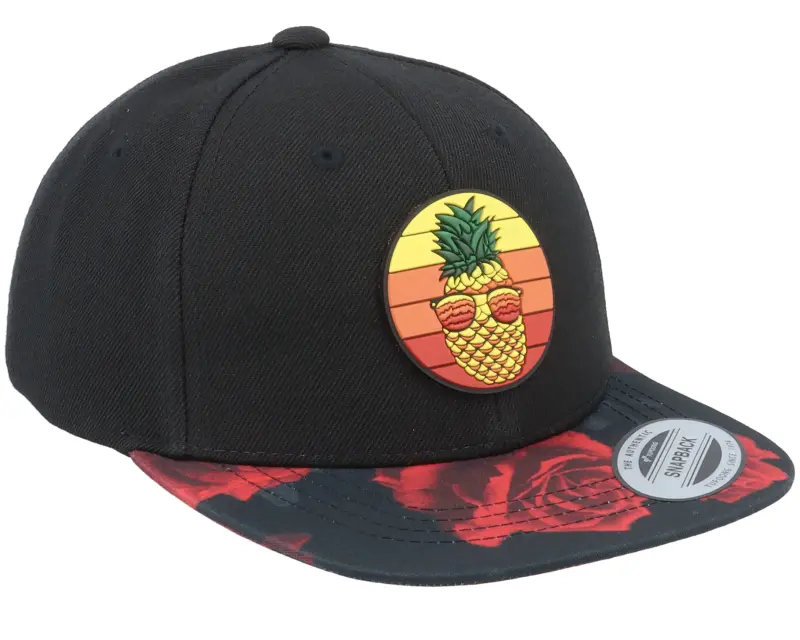 Kiddo Cap Kids Pineapple Sunset Black/Red Rose Snapback online