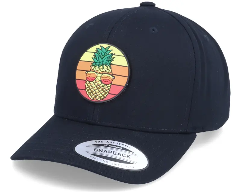Kiddo Cap Kids Pineapple Sunset Patch Black Adjustable online