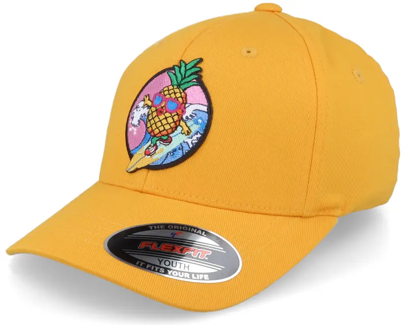 Kiddo Cap Kids Pineapple Surfer Summer Yellow Flexfit online