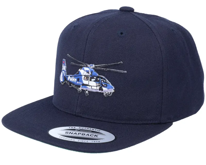 Kiddo Cap Kids Police Helicopter Dark Navy Blue Snapback online