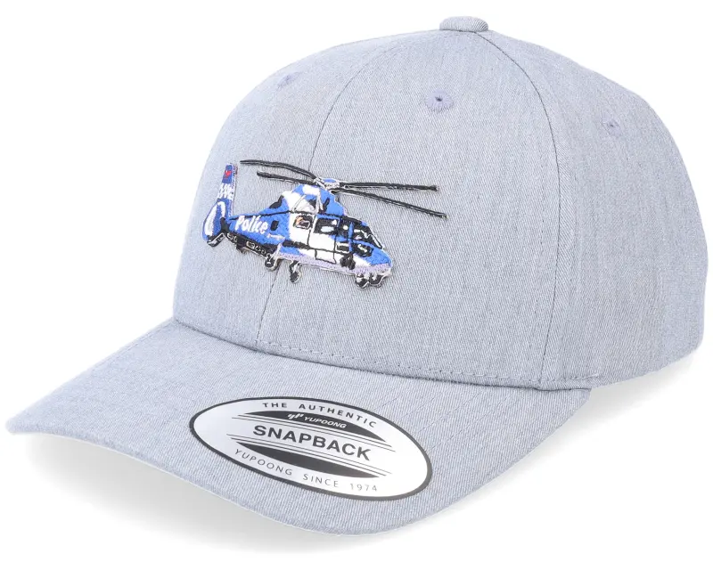 Kiddo Cap Kids Police Helicopter Heather Grey Adjustable online