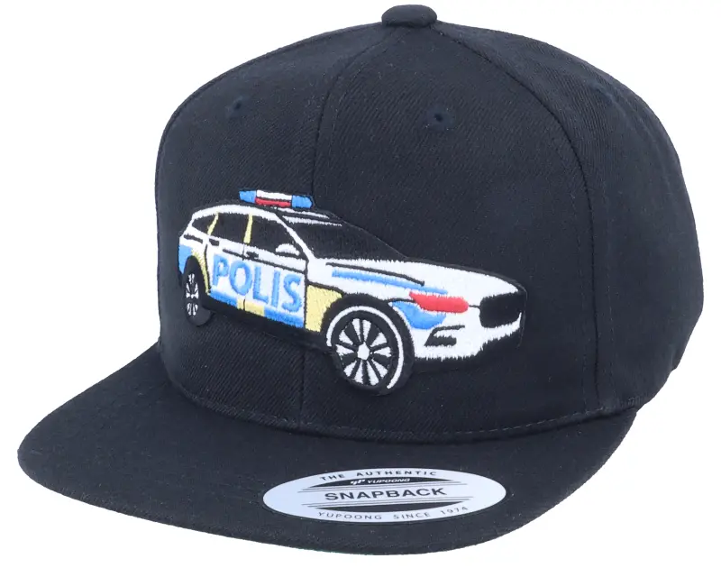 Kiddo Cap Kids Polisbil Black Snapback online