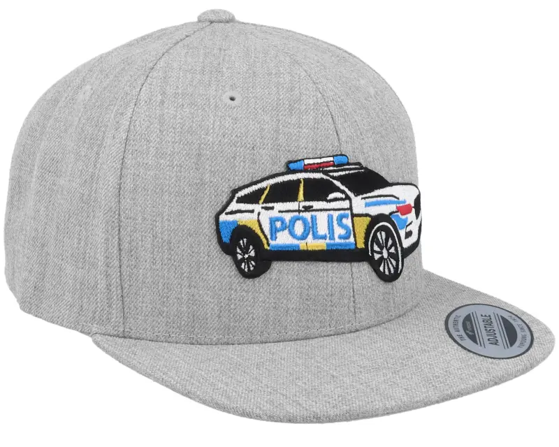 Kiddo Cap Kids Polisbil Heather Grey Snapback online