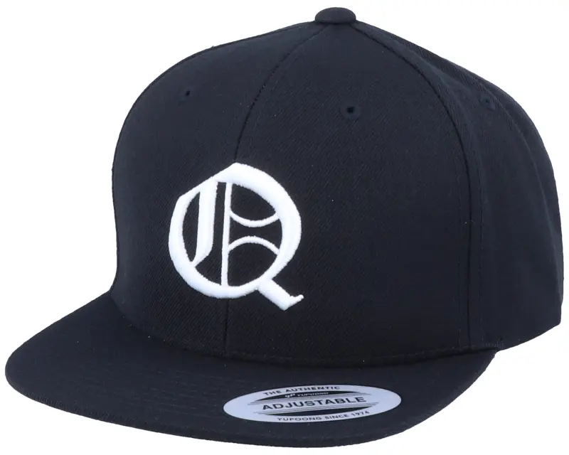 Kiddo Cap Kids Q Letter 3D Black Snapback online