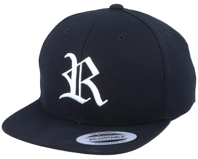 Kiddo Cap Kids R Letter 3D Black Snapback online