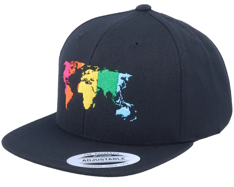 Kiddo Cap Kids Rainbow World Black Snapback online