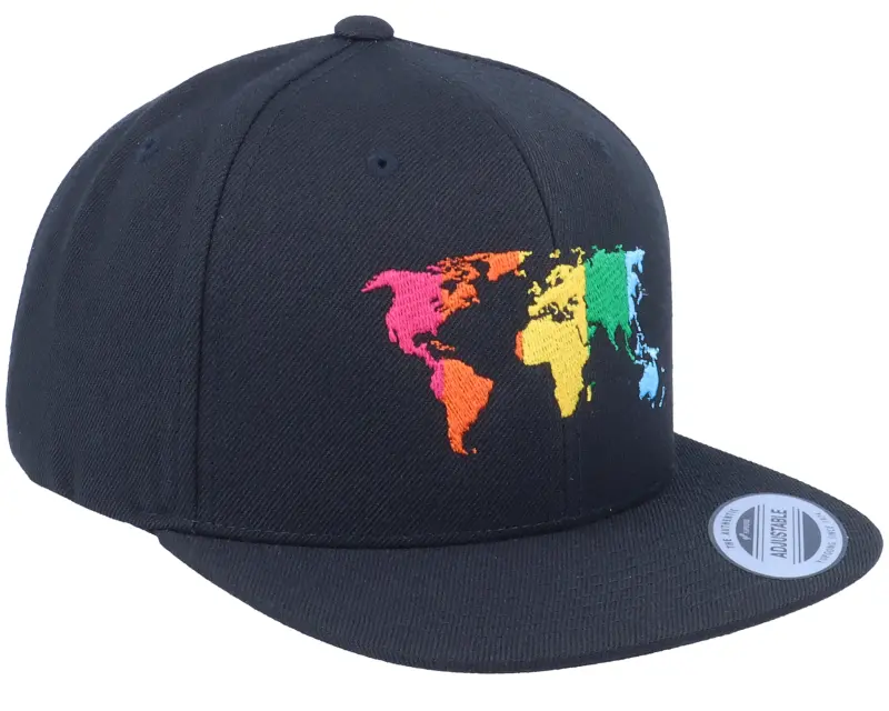 Kiddo Cap Kids Rainbow World Black Snapback online