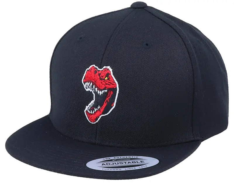 Kiddo Cap Kids Red Angry Dinosaur T Black Snapback online