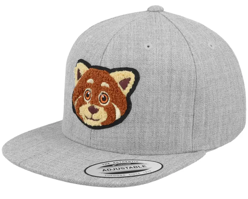 Kiddo Cap Kids Red Panda Chenille Heather Grey Snapback online