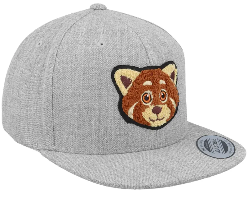 Kiddo Cap Kids Red Panda Chenille Heather Grey Snapback online