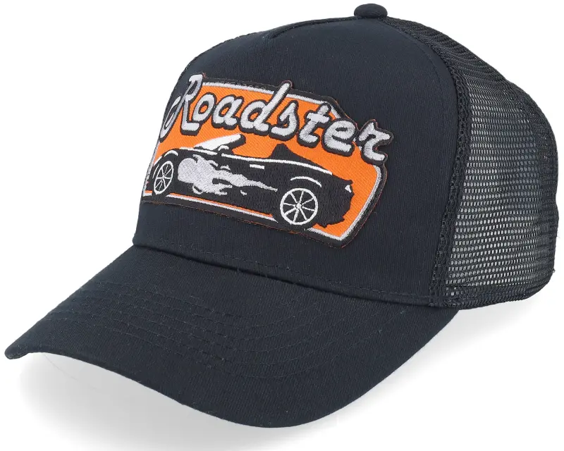 Kiddo Cap Kids Roadster Car Big Patch Black Trucker online