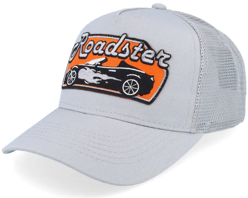 Kiddo Cap Kids Roadster Car Big Patch Light Grey Trucker online