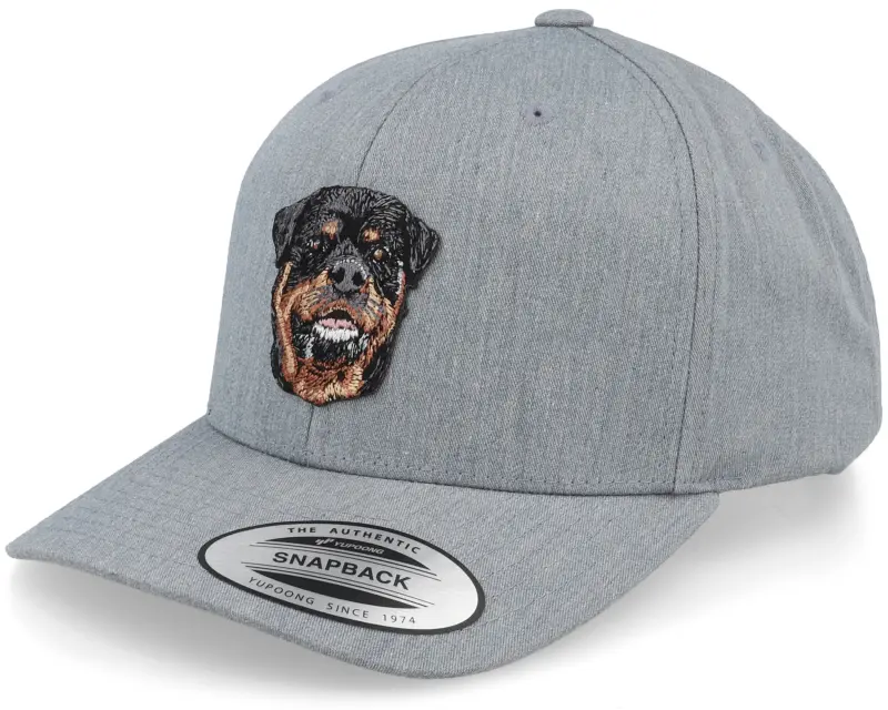 Kiddo Cap Kids Rottweiler Dog Patch Heather Grey Adjustable online