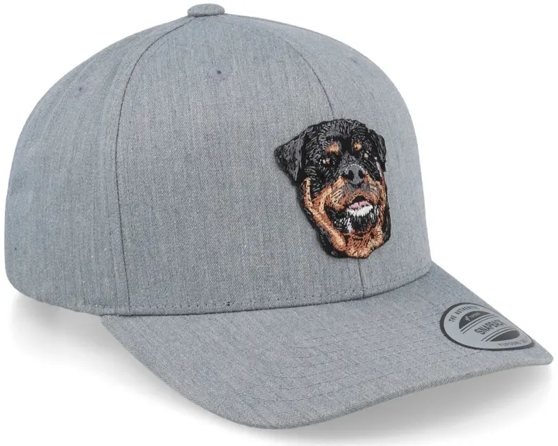 Kiddo Cap Kids Rottweiler Dog Patch Heather Grey Adjustable online