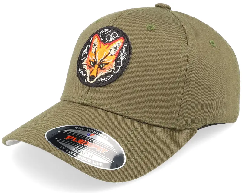 Kiddo Cap Kids Savage Bear Chenille Olive Flexfit online