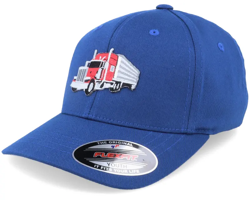 Kiddo Cap Kids Semi Truck Trailer Royal Blue Flexfit online