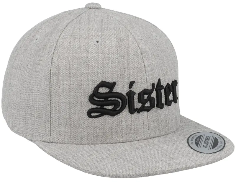 Kiddo Cap Kids Sister Old English 3d Heather Grey Snapback online