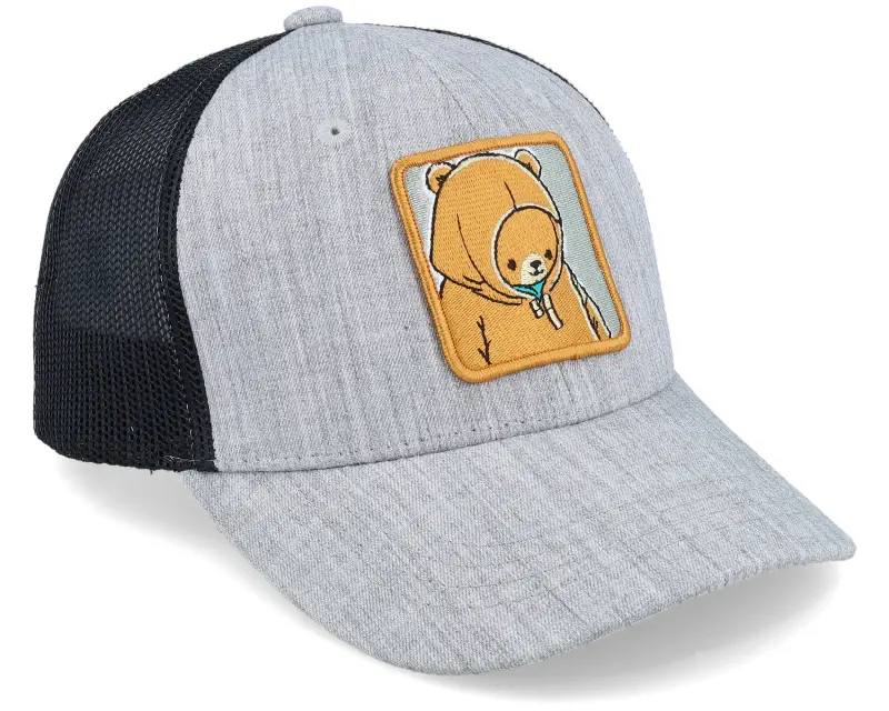 Kiddo Cap Kids Smiling Teddy Heather Grey/Black Trucker online