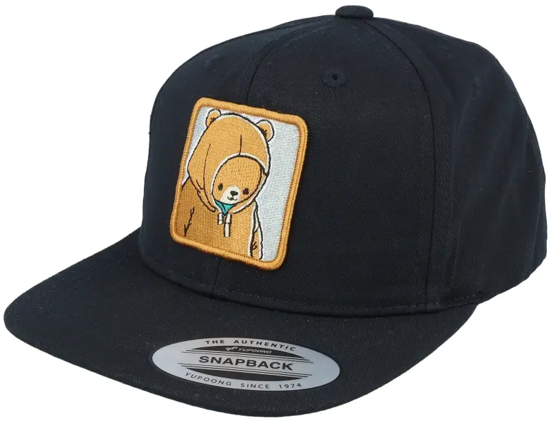 Kiddo Cap Kids Smiling Teddy Patch Black Snapback online