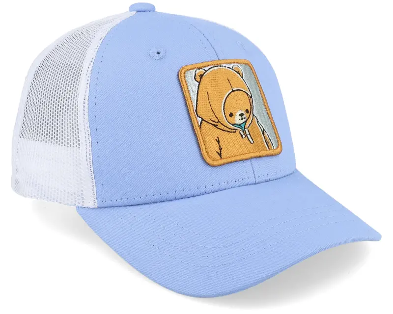 Kiddo Cap Kids Smiling Teddy Patch Light Blue/White Trucker online